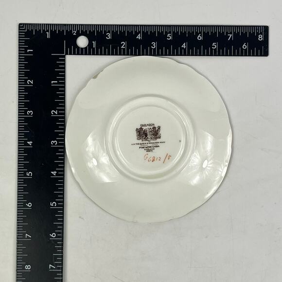 Paragon CS298 Double Warrant Cabbage Rose Mint Green Tea Cup Saucer Set England - Picture 4 of 6